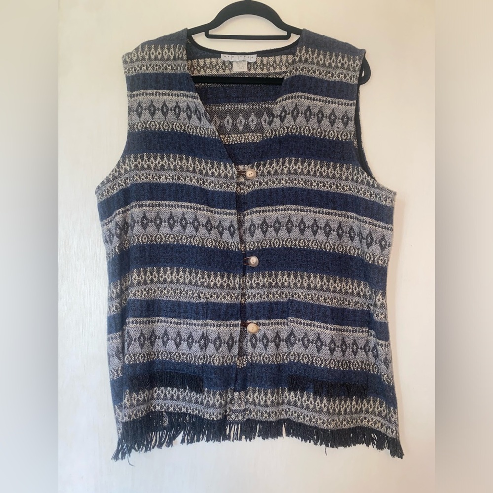 Vintage Fringe sweater vest